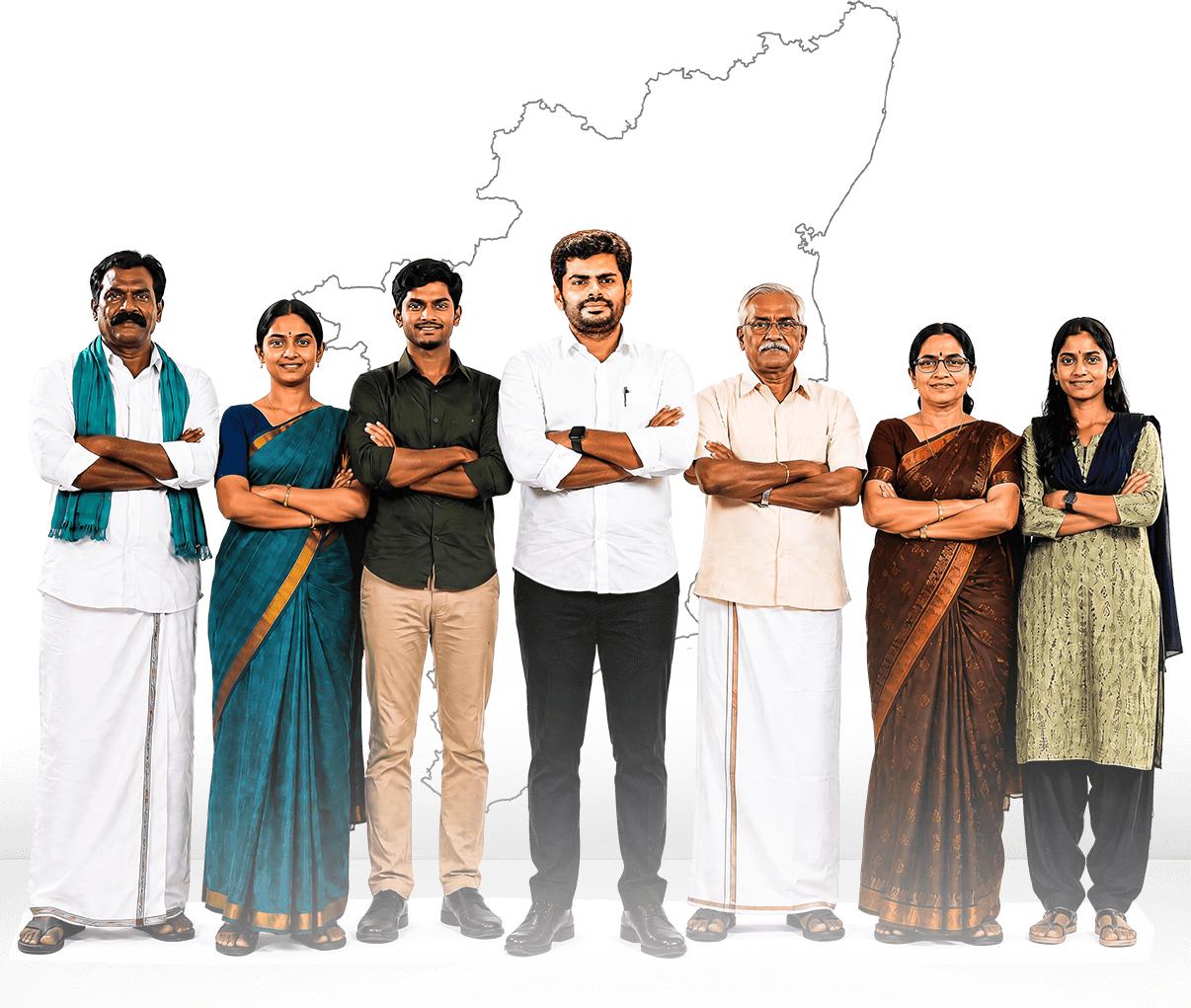 People of the We The Leaders movement across Tamil Nadu